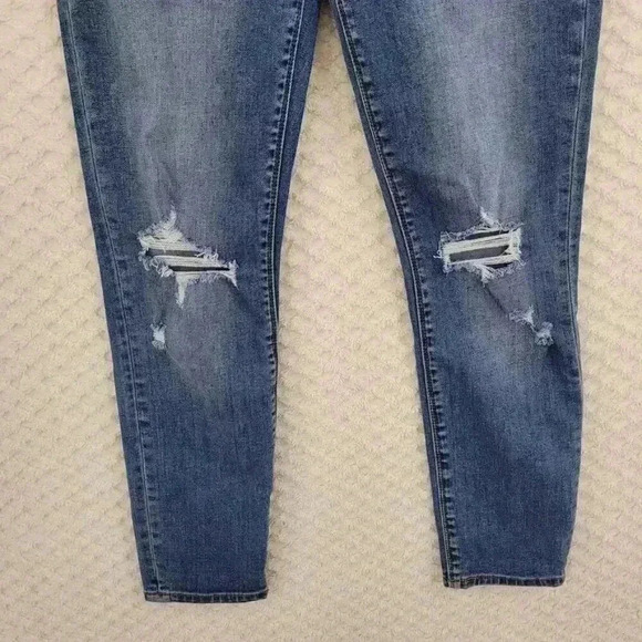 Hudson Tally Skinny Jeans Size 27 Distressed Denim - Picture 3 of 8